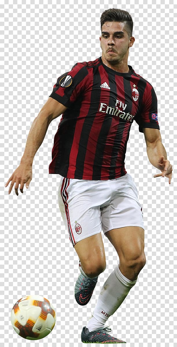 André Silva A.C. Milan Football player Jersey, football transparent background PNG clipart