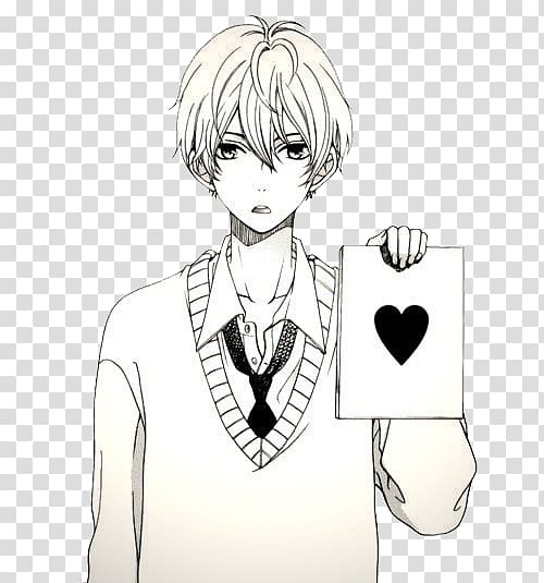 Drawing Anime Black and white Kaname Kuran, Anime transparent background PNG clipart