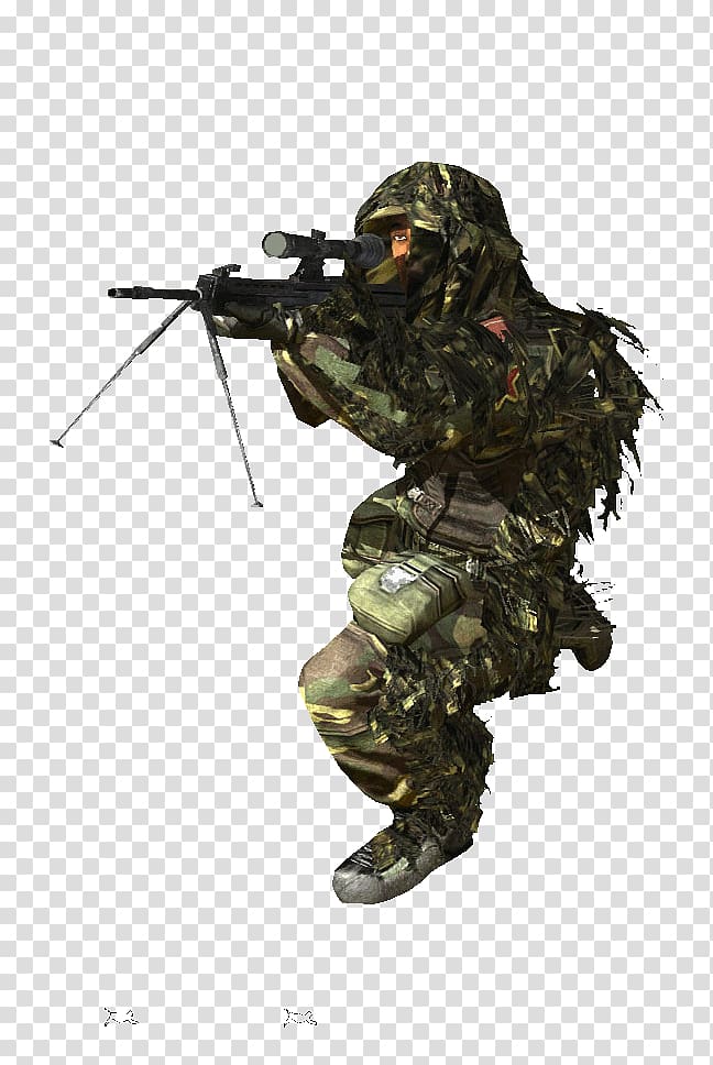 Infantry Battlefield: Bad Company 2 Soldier Marksman Air gun, Soldier transparent background PNG clipart