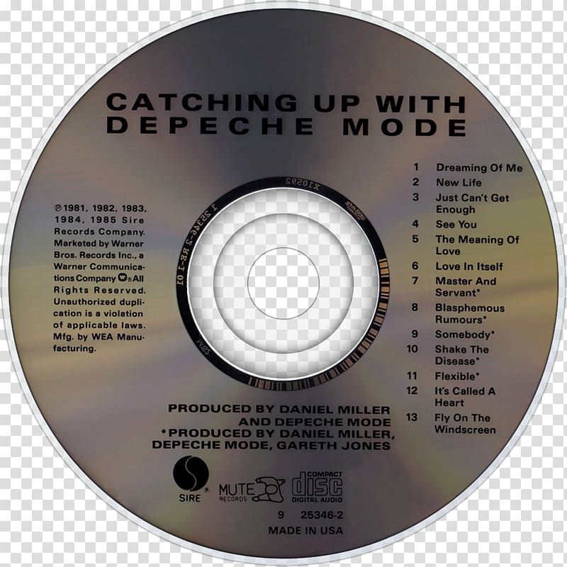 Compact disc Catching Up with Depeche Mode Album Violator, Depeche Mode transparent background PNG clipart