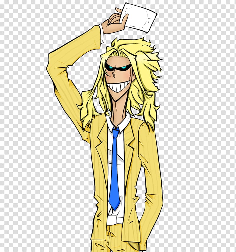 Clothing All Might Suit My Hero Academia Drawing, waiting transparent background PNG clipart