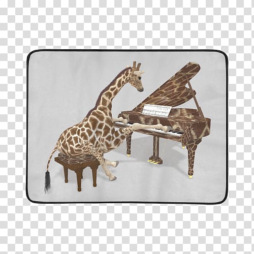 Giraffe Grand piano Pianist Necktie, giraffe transparent background PNG clipart
