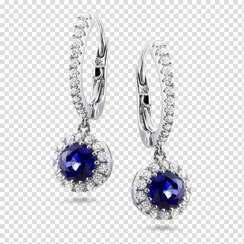 Earring Jewellery Sapphire Diamond Gold, earring transparent background PNG clipart