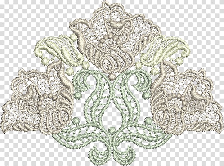 brown and green roses art, Embroider Now Lace Embroidery Pattern, lace transparent background PNG clipart