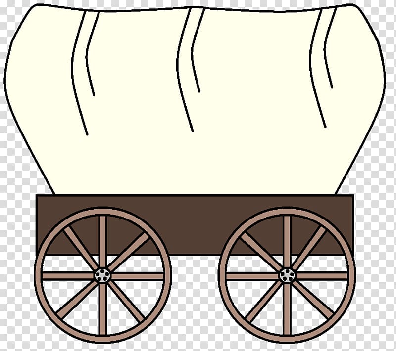 brown and white carriage , The Oregon Trail American frontier Covered wagon , Chuckwagon transparent background PNG clipart