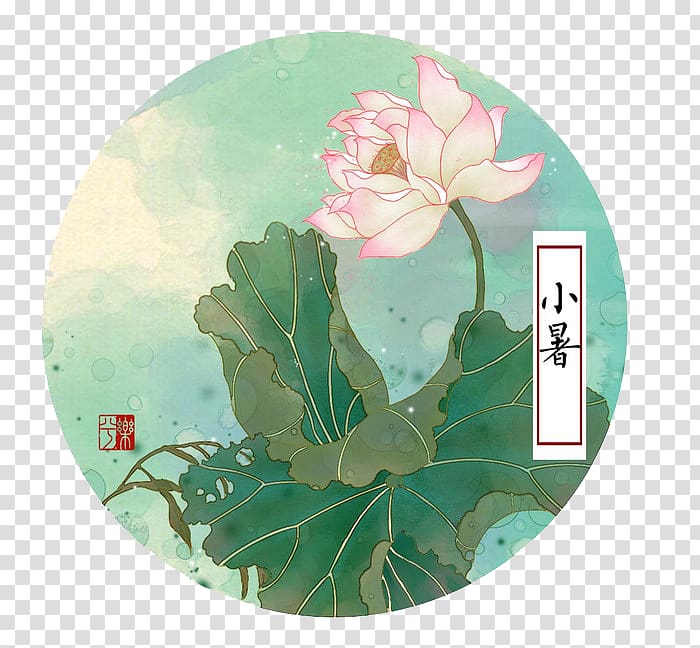 Xiaoshu Dashu Solar term Budaya Tionghoa China Oral Cavity Medical Association, Lotus material pattern transparent background PNG clipart