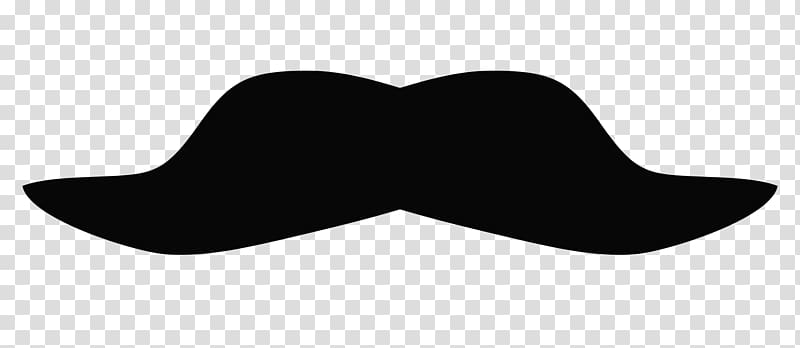 Black and white Hat Angle Font, Mustache transparent background PNG clipart
