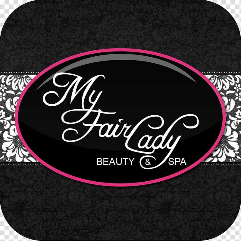 Brand Logo Black M Font, beauty salon nail business card transparent background PNG clipart