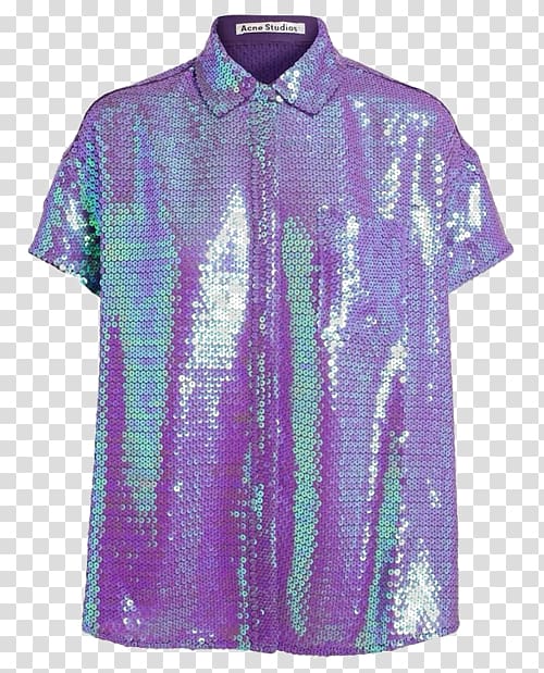 T-shirt Seapunk Punk subculture Vaporwave Blouse, sequin background transparent background PNG clipart