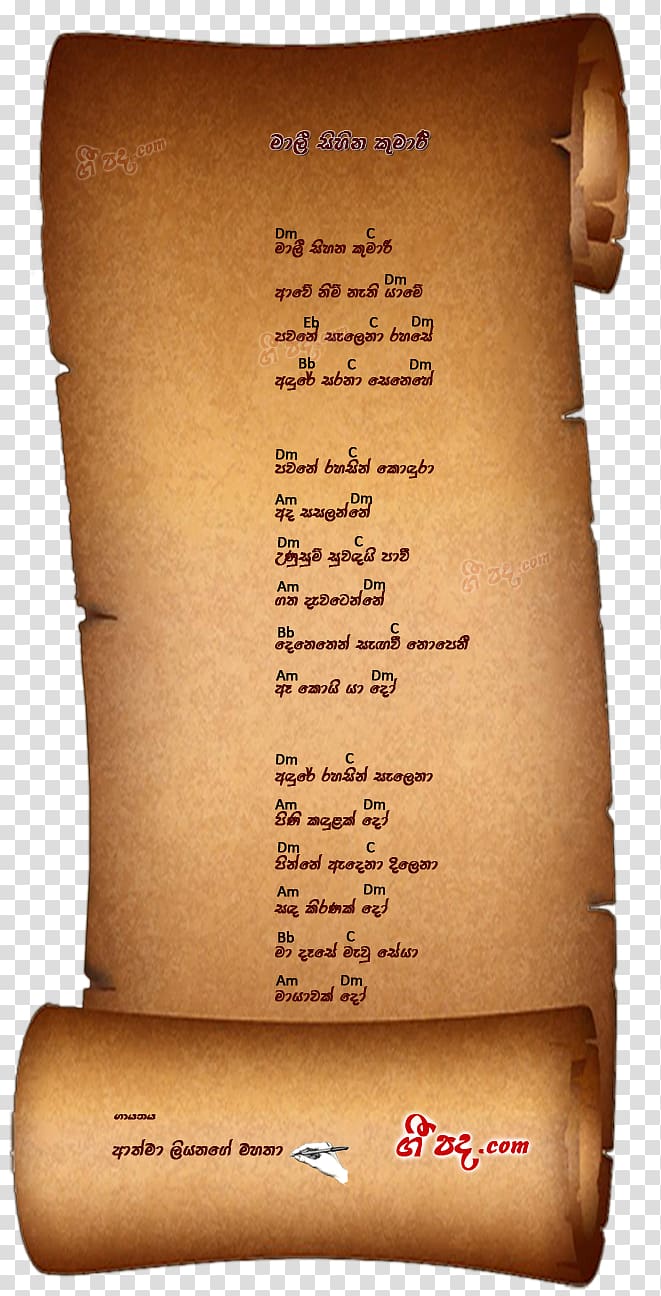 Sinhala Lyrics Song Music , sinhala guitar chords transparent background PNG clipart