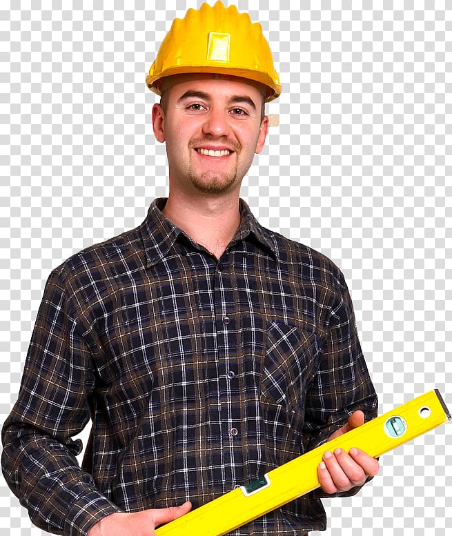 Construction worker Hard Hats Laborer Architectural engineering Construction Foreman, engineer transparent background PNG clipart