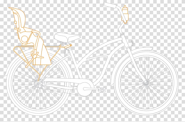 Bicycle Wheels Bicycle Frames Hybrid bicycle Road bicycle Sketch, beach child transparent background PNG clipart
