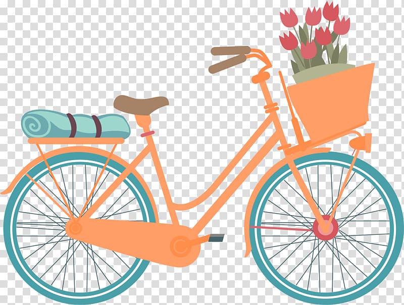 Hybrid bicycle Car Mountain bike Bicycle commuting, vintage background transparent background PNG clipart