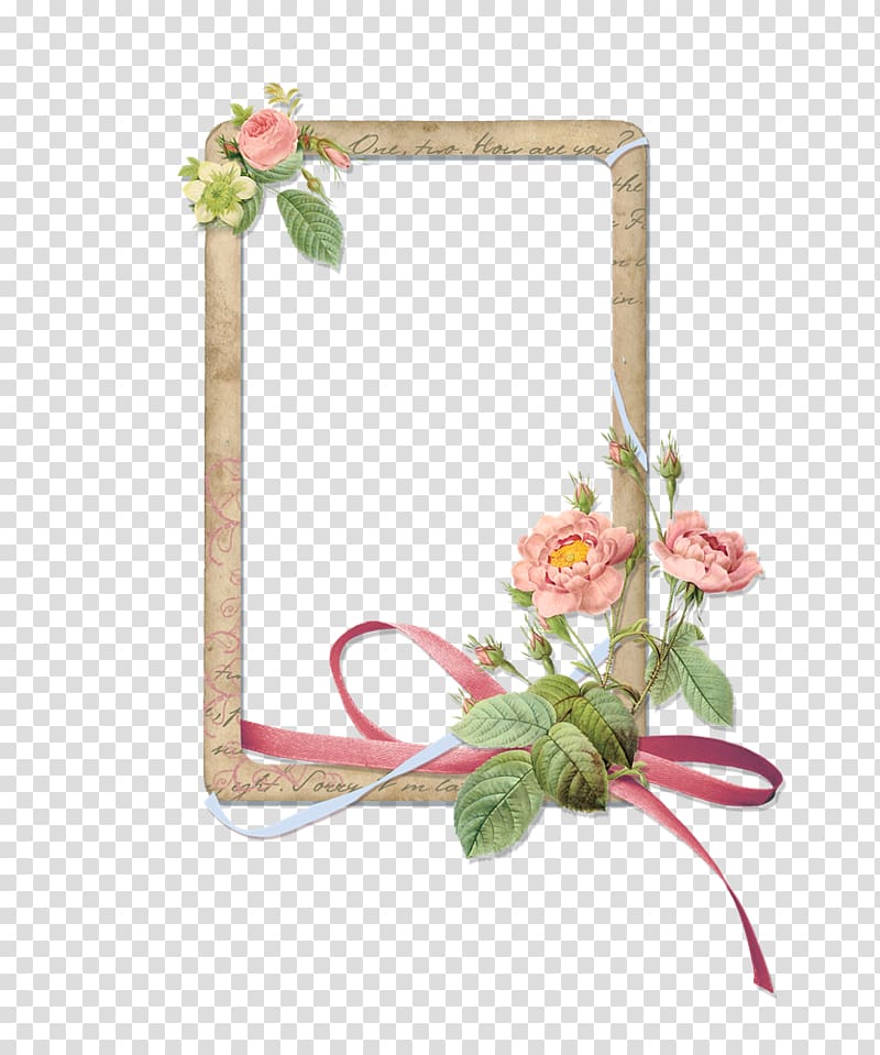 floral border material flowers and creative transparent background PNG clipart