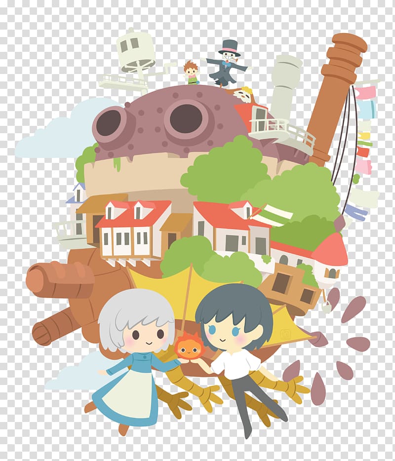 Ghibli Museum Vertebrate Hoodie Studio Ghibli, Howl\'s Moving Castle transparent background PNG clipart