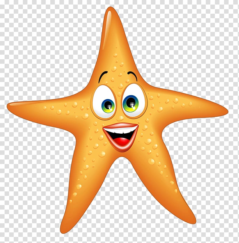 Cartoon Starfish Illustration, starfish transparent background PNG clipart