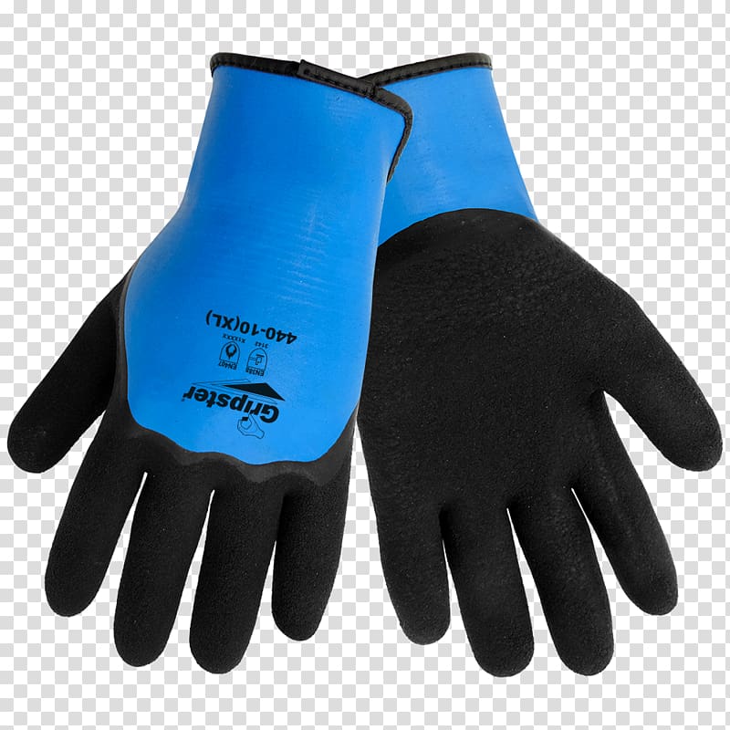 Cut-resistant gloves Latex High-visibility clothing Cycling glove, chemical resistance transparent background PNG clipart