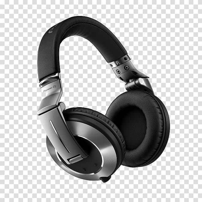 Headphones Disc jockey HDJ-1000 Audio equipment Pioneer Corporation, Black headphones transparent background PNG clipart