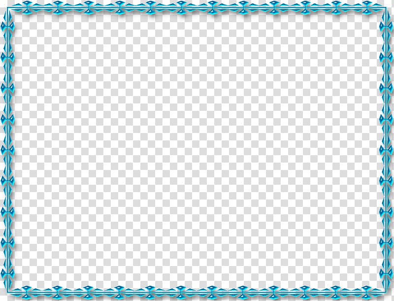 teal floral frame, Blue , Pretty blue frame transparent background PNG clipart