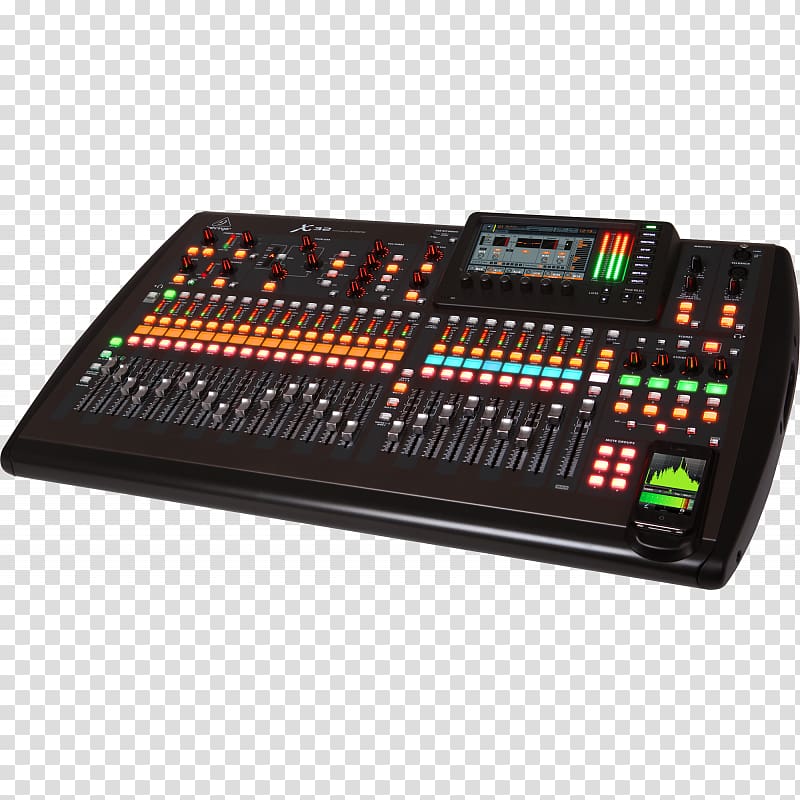 Digital audio X32 Digital Mixing Console Audio Mixers Behringer, year end clearance sales transparent background PNG clipart