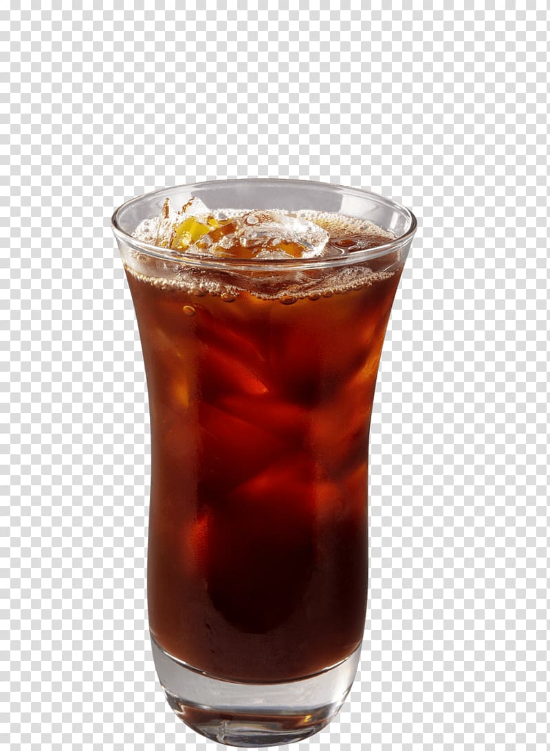 clear drinking glass illustration, Cocktail Black Russian Rum and Coke Long Island Iced Tea Coffee, SODA transparent background PNG clipart
