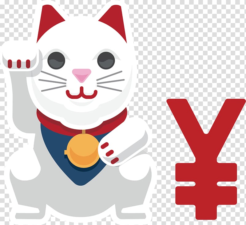 Japan Cat Maneki-neko, Lucky Cat material transparent background PNG clipart