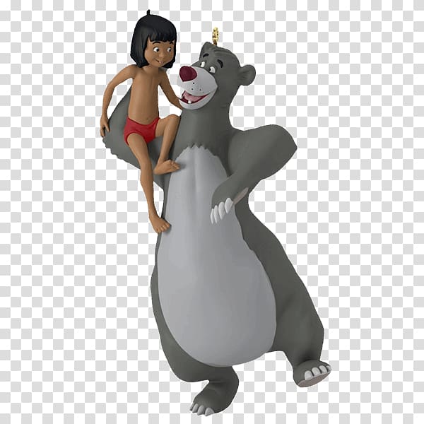 The Jungle Book Baloo Mowgli Rudolph Christmas ornament, the jungle book transparent background PNG clipart