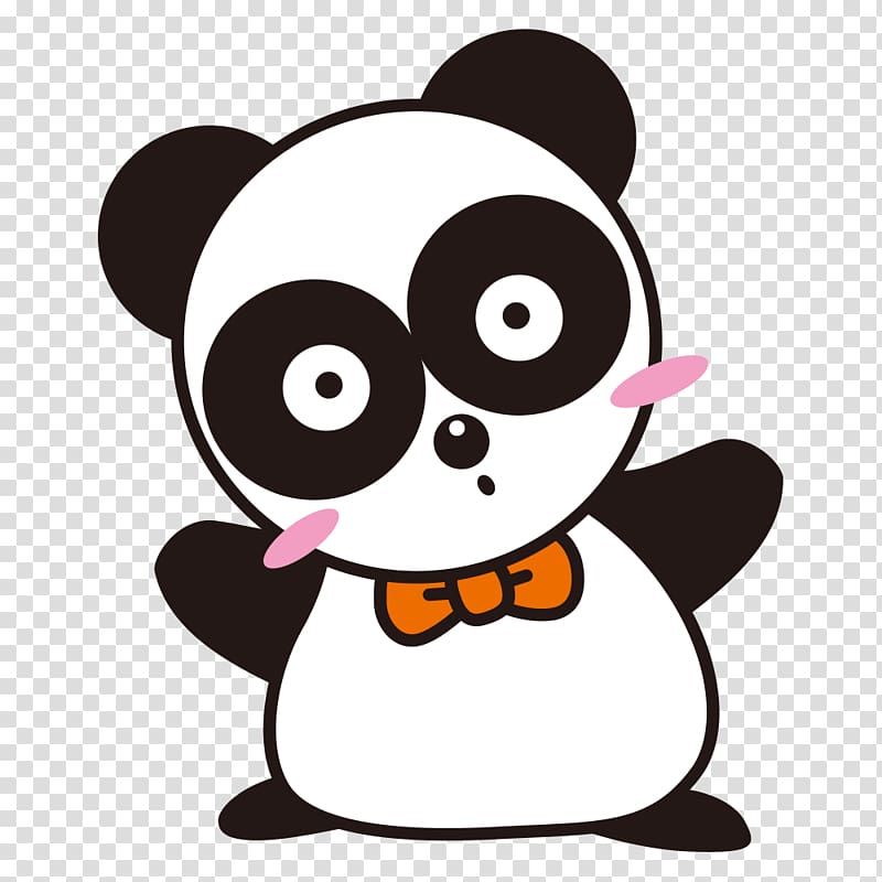 Giant panda Red panda Cartoon, panda transparent background PNG clipart