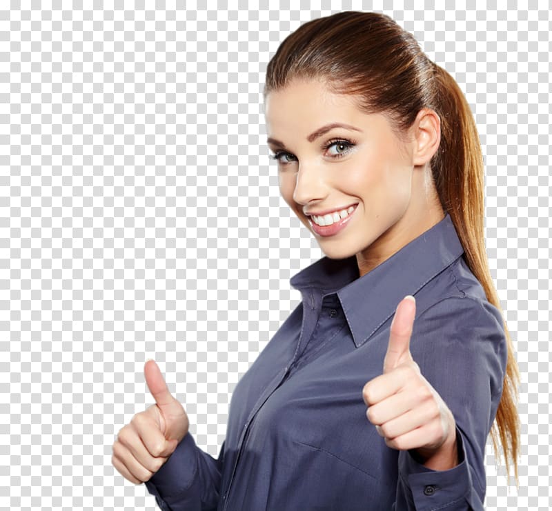 woman showing thumbs up hand gestures, OK Management Business Woman, thinking woman transparent background PNG clipart