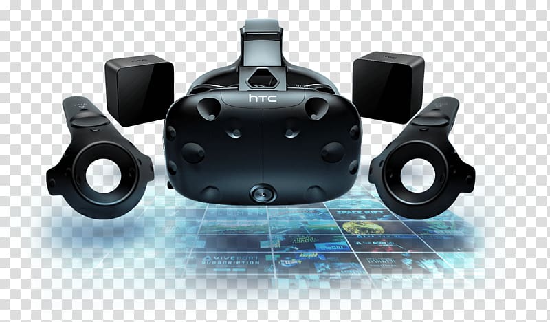 HTC Vive Oculus Rift Head-mounted display DOOM VFR Virtual reality headset, HTC vive transparent background PNG clipart