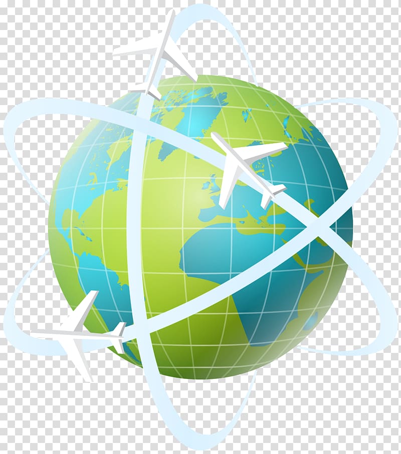 blue and green globe, Travel , World Travel transparent background PNG clipart