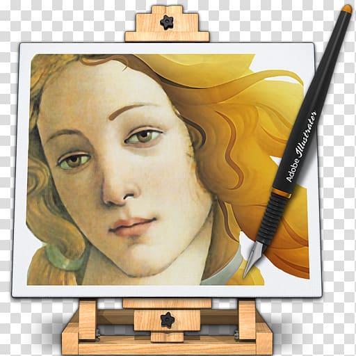 brown-haired woman painting, art yellow forehead illustration, Adobe Illustrator transparent background PNG clipart