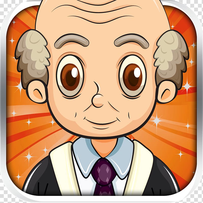 Hair loss Face, grandpa transparent background PNG clipart