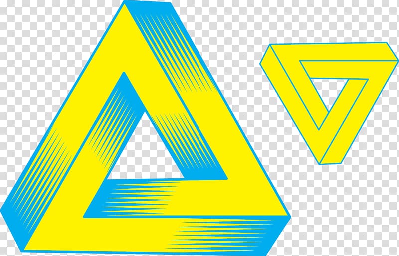 Penrose triangle Graphic design Logo, Triangle logo transparent background PNG clipart