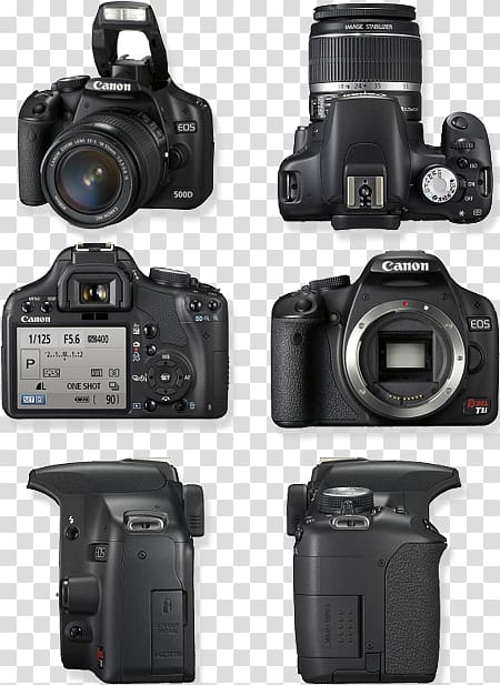Canon EOS 500D Canon EOS 300D Canon EOS 650D Canon EOS 1000D Canon EOS 550D, Camera transparent background PNG clipart