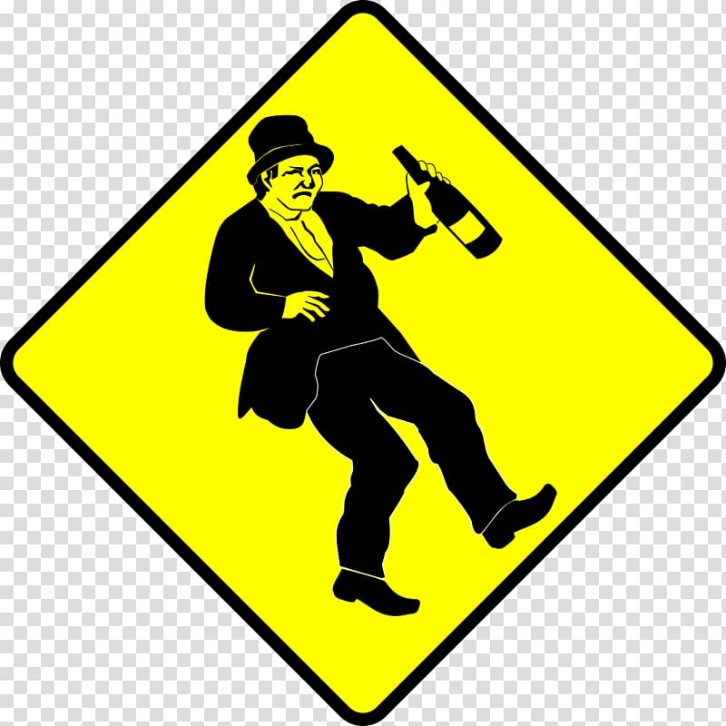 Traffic sign Side road Warning sign , drinking transparent background PNG clipart