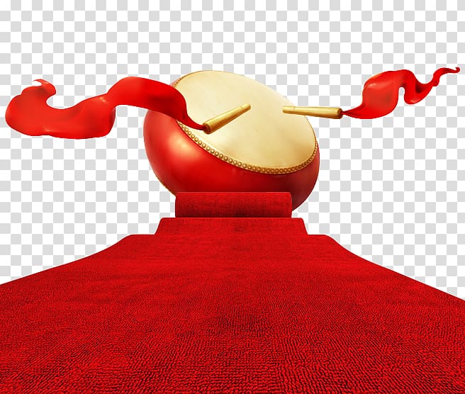 Drum stick , Red carpet and drums transparent background PNG clipart