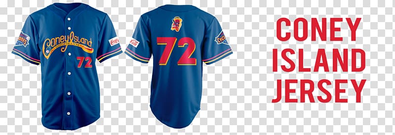 Jersey T-shirt Brooklyn Cyclones New York Mets, T-shirt transparent background PNG clipart