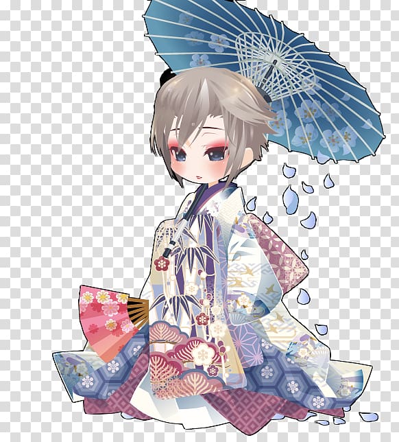 Mangaka Art Costume design, samurai geisha transparent background PNG clipart