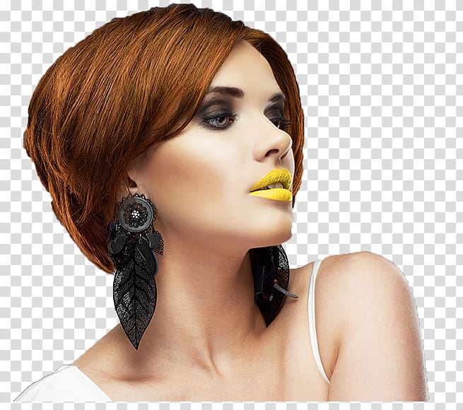 Hair coloring Chin Beauty.m, hairstyling transparent background PNG clipart