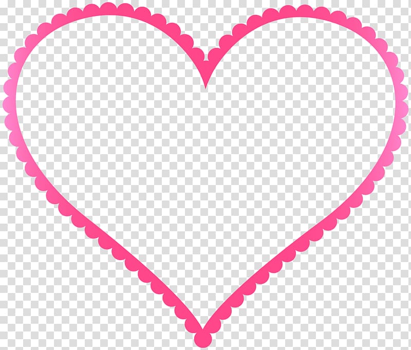 pink heart illustration, frame Heart Scalable Graphics, Pink Heart Border Frame transparent background PNG clipart