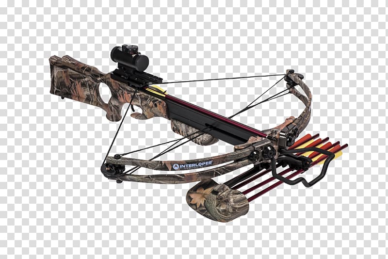 Crossbow Takedown bow Hunting Shooting sport Recurve bow, weapon transparent background PNG clipart
