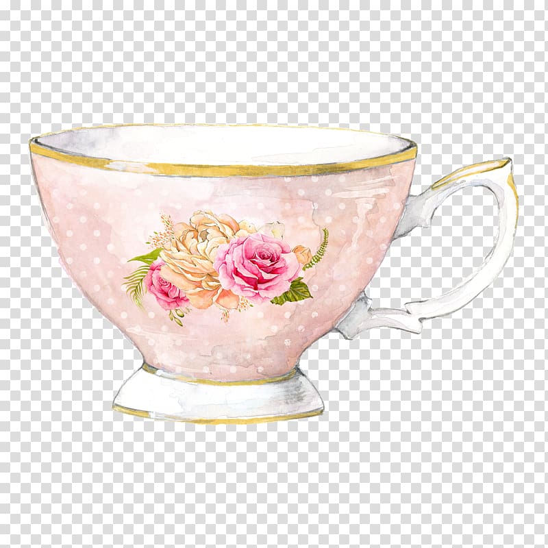 roses teapot transparent background PNG clipart