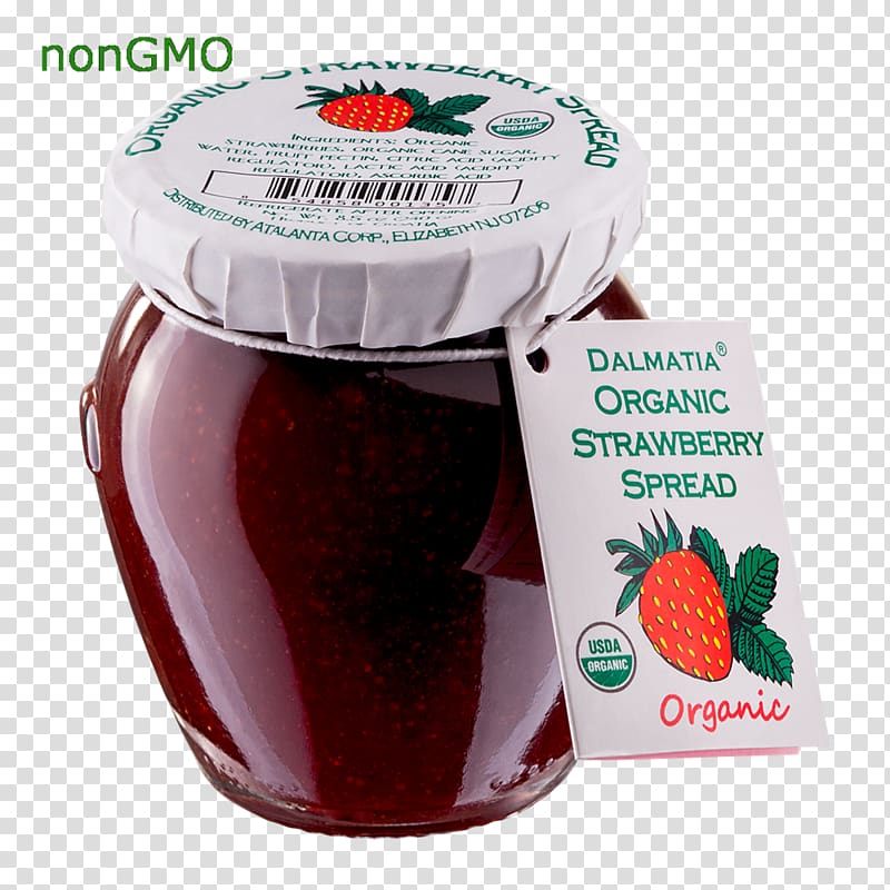 Strawberry Lekvar Spread Jam Ingredient, green imported food transparent background PNG clipart
