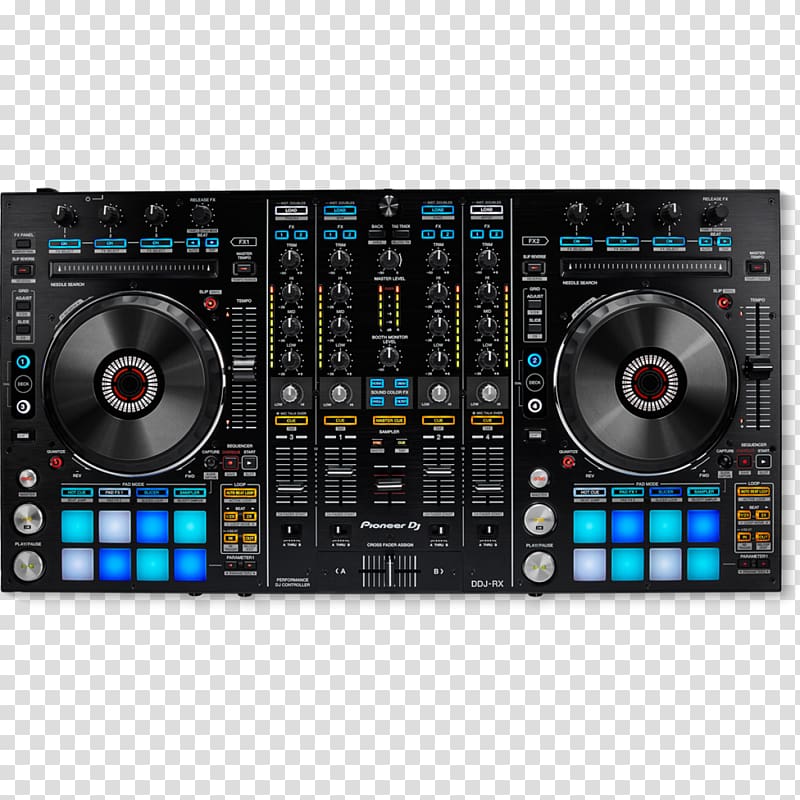 DJ controller Pioneer DJ Disc jockey Pioneer DDJ-RX Audio, Dj transparent background PNG clipart