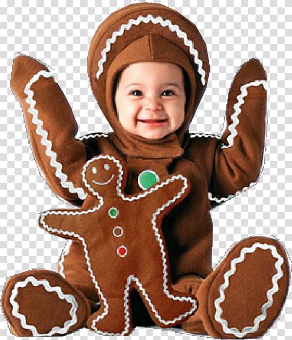 Gingerbread Man Costume Biscuits, child transparent background PNG clipart