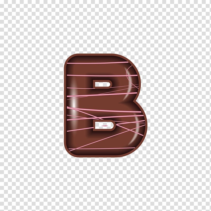 Chocolate letter, The chocolate alphabet B transparent background PNG clipart