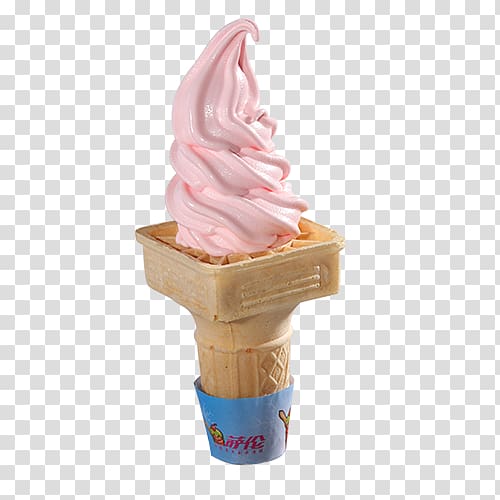 Ice cream cone Gelato Sundae, Cones transparent background PNG clipart