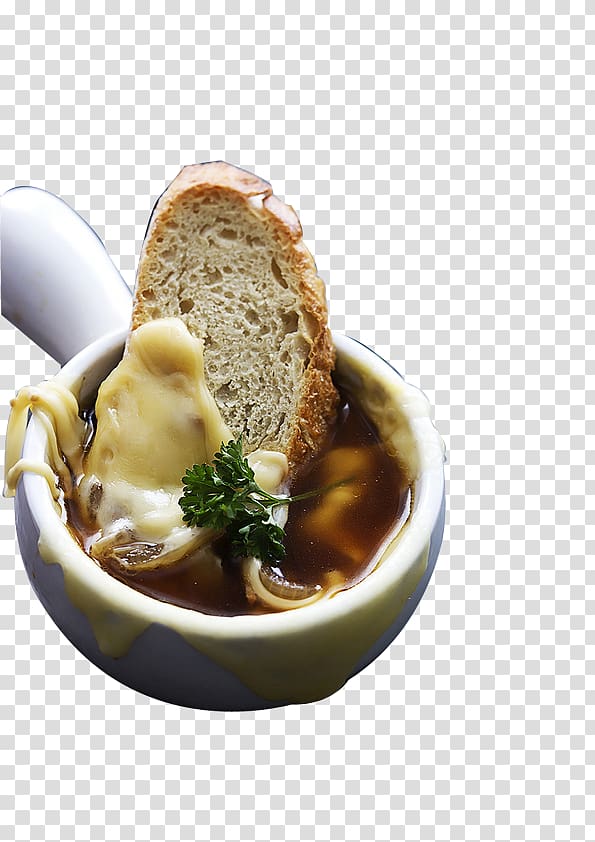 French onion soup Cream Gruyxe8re cheese French onion dip French cuisine, Cheese bread transparent background PNG clipart