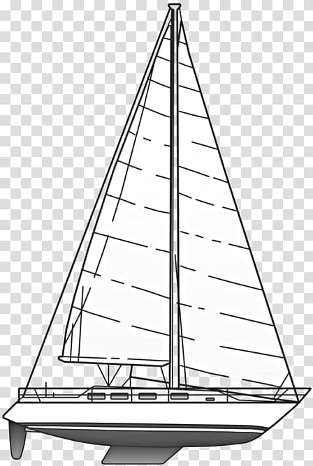 Sailing Yacht Cat-ketch Yawl, sailboat transparent background PNG ...